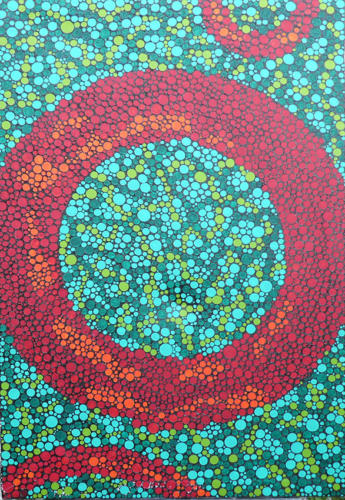 Cercle des anneaux100 x 150 cm